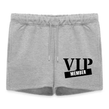 Membre VIP - Fête du Club pour Personnes Très Importantes - Short de survêtement femme premium - gris chiné - Devant - AI Model Female 172 light (172cm)