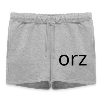 orz emoticon désespoir ASCII classique - Short de survêtement femme premium - gris chiné - Devant - AI Model Female 172 light (172cm)