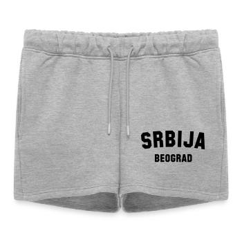 BEOGRAD Belgrad Belgrade Serbien Serbie - Short de survêtement femme premium - gris chiné - Devant - AI Model Female 172 light (172cm)