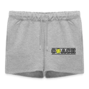 Tennis Coach - Short de survêtement femme premium - gris chiné - Devant - AI Model Female 172 light (172cm)