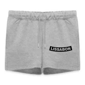 Chapitre Lisbonne Élément 1C (JGA MC-Rocker-Style) - Short de survêtement femme premium - gris chiné - Devant - AI Model Female 172 light (172cm)