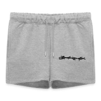 stacheldraht - Short de survêtement femme premium - gris chiné - Devant - AI Model Female 172 light (172cm)