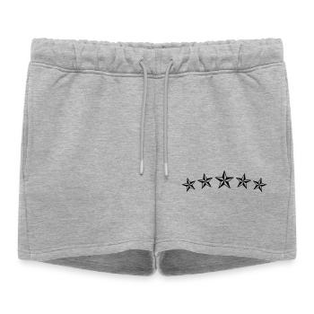 tattoo stars - Women’s Premium Organic Sweatshorts - heather grey - Front - AI Model Female 172 light (172cm)