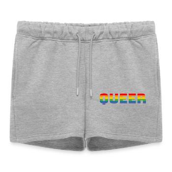 Rainbow queer LGBT CSD Chemise lgbtqi queer - Short de survêtement femme premium - gris chiné - Devant - AI Model Female 172 light (172cm)