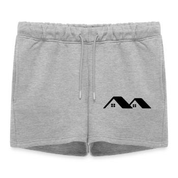 Chalets sur le toit - Short de survêtement femme premium - gris chiné - Devant - AI Model Female 172 light (172cm)