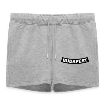 Budapest Chapter Element (Bachelor Party MC Rocker Design) - Short de survêtement femme premium - gris chiné - Devant - AI Model Female 172 light (172cm)