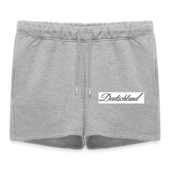 Allemagne - Short de survêtement femme premium - gris chiné - Devant - AI Model Female 172 light (172cm)