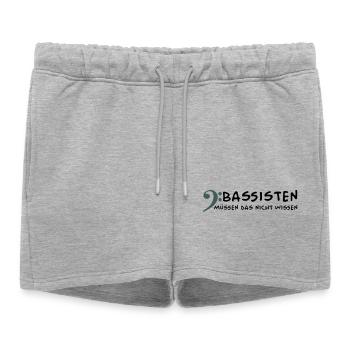 Les bassistes n’ont pas besoin de le savoir - Short de survêtement femme premium - gris chiné - Devant - AI Model Female 172 light (172cm)