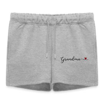 Grand-mère - Short de survêtement femme premium - gris chiné - Devant - AI Model Female 172 light (172cm)