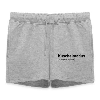 Cuddle mode - Women’s Premium Organic Sweatshorts - heather grey - Front - AI Model Female 172 light (172cm)