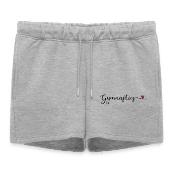 Gymnastique - Short de survêtement femme premium - gris chiné - Devant - AI Model Female 172 light (172cm)