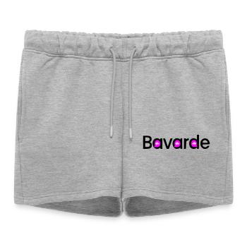 Bavarde - Short de survêtement femme premium - gris chiné - Devant - AI Model Female 172 light (172cm)