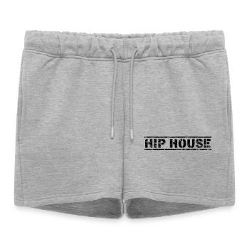 Maison branchée - Short de survêtement femme premium - gris chiné - Devant - AI Model Female 172 light (172cm)