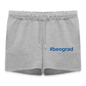 Bégrad Belgrade Serbie Hashtag Serbien - Short de survêtement femme premium - gris chiné - Devant - AI Model Female 172 light (172cm)