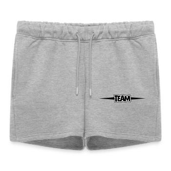 Équipe - Short de survêtement femme premium - gris chiné - Devant - AI Model Female 172 light (172cm)