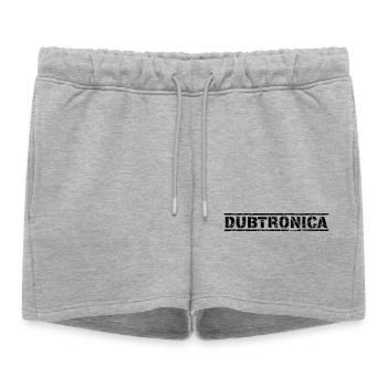 Dubtronica - Short de survêtement femme premium - gris chiné - Devant - AI Model Female 172 light (172cm)