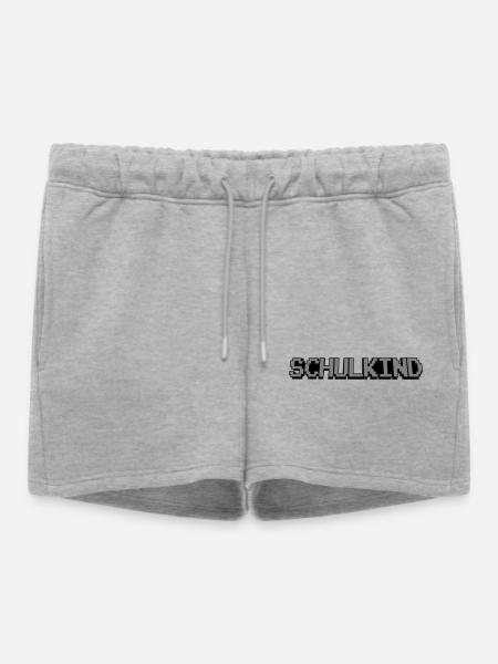 Schoolchild Pixel - Women’s Premium Organic Sweatshorts - heather grey