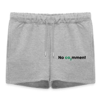 Aucun commentaire sur le CO2 – Déclaration sur l’énergie propre - Short de survêtement femme premium - gris chiné - Devant - AI Model Female 172 light (172cm)