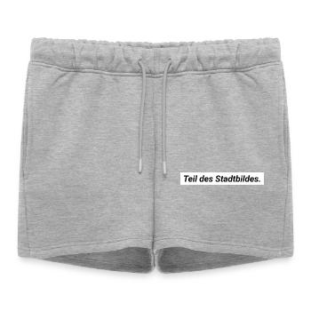 Déclaration sur le paysage urbain Merz Démocratie Diversité - Short de survêtement femme premium - gris chiné - Devant - AI Model Female 172 light (172cm)