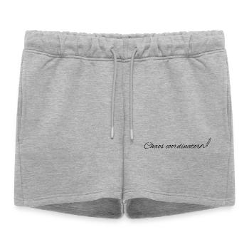 Chaos Coordinator Funny Teacher School T-Shirt - Women’s Premium Organic Sweatshorts - heather grey - Front - AI Model Female 172 light (172cm)