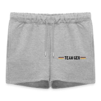 Équipe Allemagne Drapeau - Short de survêtement femme premium - gris chiné - Devant - AI Model Female 172 light (172cm)