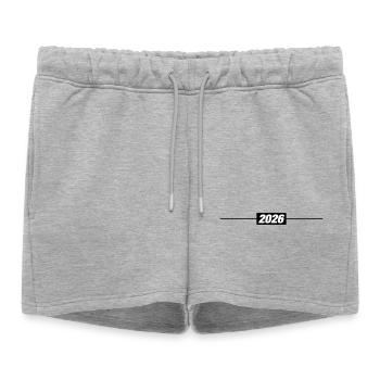 Élément de l’année 2026 - Short de survêtement femme premium - gris chiné - Devant - AI Model Female 172 light (172cm)