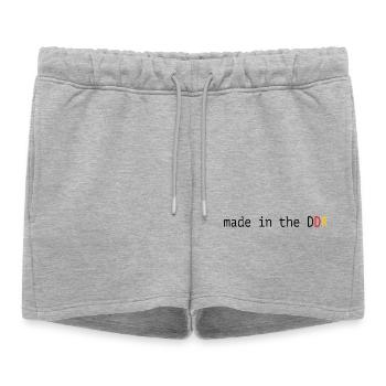 Drôle de dicton, la RDA fabriquée en RDA - Short de survêtement femme premium - gris chiné - Devant - AI Model Female 172 light (172cm)