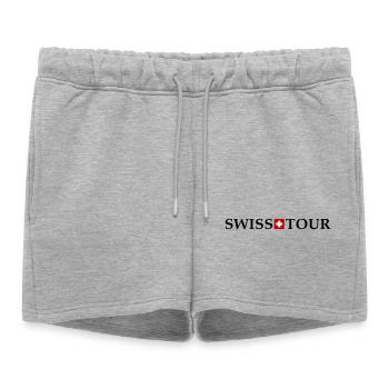 Swiss Tour Switzerland - Women’s Premium Organic Sweatshorts - heather grey - Front - AI Model Female 172 light (172cm)