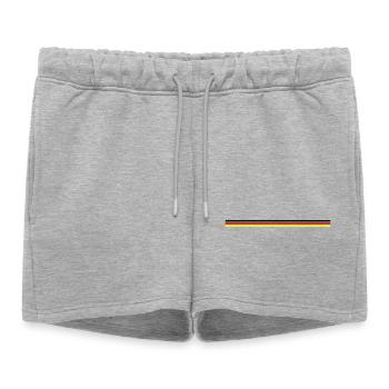 Ligne du drapeau allemand - Short de survêtement femme premium - gris chiné - Devant - AI Model Female 172 light (172cm)