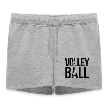 volleyball - Women’s Premium Organic Sweatshorts - heather grey - Front - AI Model Female 172 light (172cm)