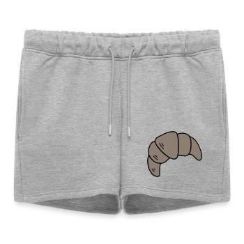 Croissant - Short de survêtement femme premium - gris chiné - Devant - AI Model Female 172 light (172cm)