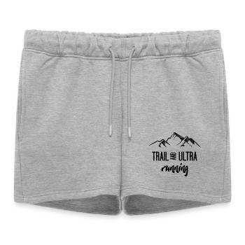 Trail Running et Ultra Running - Short de survêtement femme premium - gris chiné - Devant - AI Model Female 172 light (172cm)