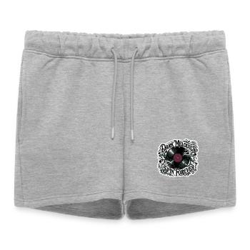Dark Melodies Spin Forever - Short de survêtement femme premium - gris chiné - Devant - AI Model Female 172 light (172cm)