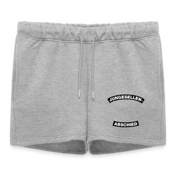 Cadre d’enterrement de vie de garçon (Bachelor Party MC Rocker Design) - Short de survêtement femme premium - gris chiné - Devant - AI Model Female 172 light (172cm)