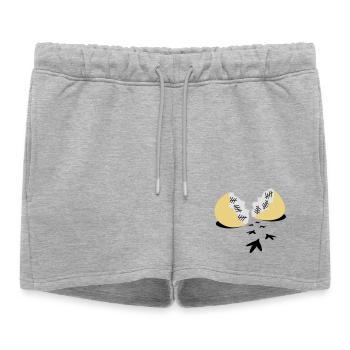 Prison break - Short de survêtement femme premium - gris chiné - Devant - AI Model Female 172 light (172cm)
