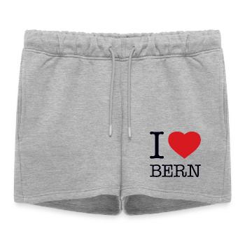 J’ADORE BERNE - Short de survêtement femme premium - gris chiné - Devant - AI Model Female 172 light (172cm)