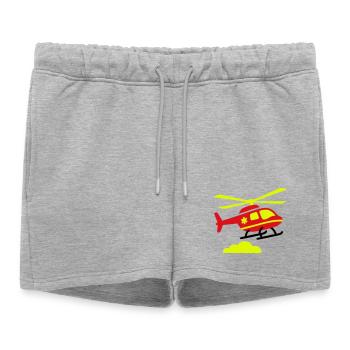 Rescue helicopter emergency doctor - Women’s Premium Organic Sweatshorts - heather grey - Front - AI Model Female 172 light (172cm)