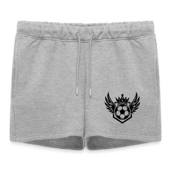 Armoiries de football Ailes - Short de survêtement femme premium - gris chiné - Devant - AI Model Female 172 light (172cm)