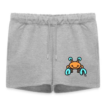 Cancer grand - Short de survêtement femme premium - gris chiné - Devant - AI Model Female 172 light (172cm)
