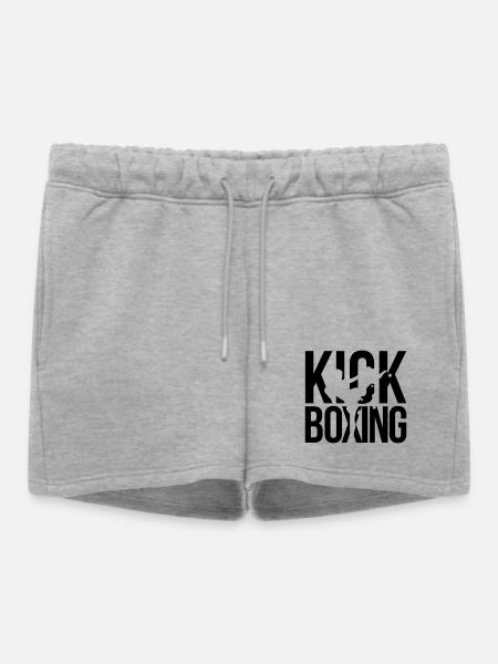 kick boxing kickboxen - Frauen Premium Organic Sweatshorts - Grau meliert