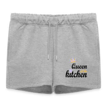 cuisine - Short de survêtement femme premium - gris chiné - Devant - AI Model Female 172 light (172cm)