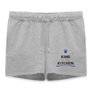 Cadeaux amusants pour hommes - Short de survêtement femme premium - gris chiné - Devant - AI Model Female 172 light (172cm)