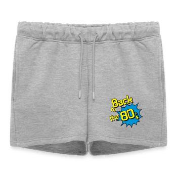 Fête des années 80 Retour aux années 80, culte des années 80 ... (25) - Short de survêtement femme premium - gris chiné - Devant - AI Model Female 172 light (172cm)