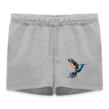 Colibri - Short de survêtement femme premium - gris chiné - Devant - AI Model Female 172 light (172cm)