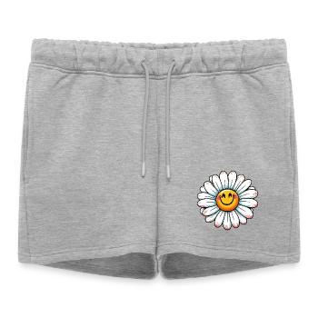 Pâquerette - Short de survêtement femme premium - gris chiné - Devant - AI Model Female 172 light (172cm)