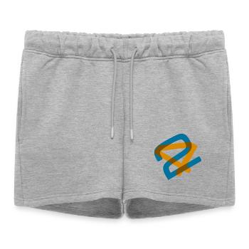 42 - The Answer to Everything - Women’s Premium Organic Sweatshorts - heather grey - Front - AI Model Female 172 light (172cm)