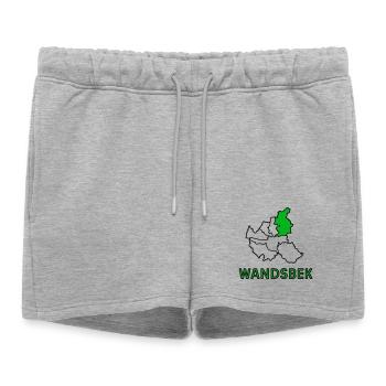 Wandsbek, un quartier de Hambourg - Short de survêtement femme premium - gris chiné - Devant - AI Model Female 172 light (172cm)
