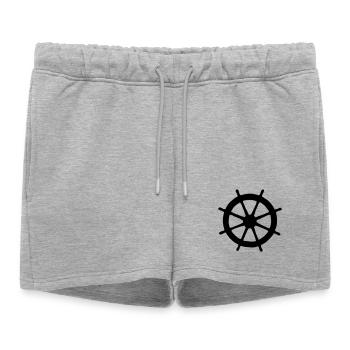 Steering Wheel (FR) - Short de survêtement femme premium - gris chiné - Devant - AI Model Female 172 light (172cm)