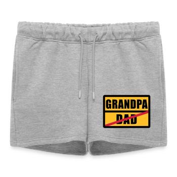 Dad - Grandpa - Short de survêtement femme premium - gris chiné - Devant - AI Model Female 172 light (172cm)