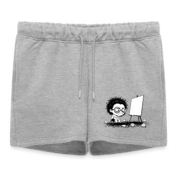 Artist Creative Blocking Empty Canvas Manga - Women’s Premium Organic Sweatshorts - heather grey - Front - AI Model Female 172 light (172cm)